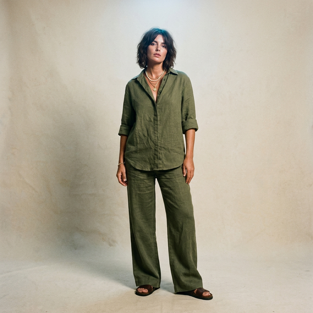 coordēt Cotton Co-ord Set | Women's Relaxed Loungewear Set | Greengage Thursday